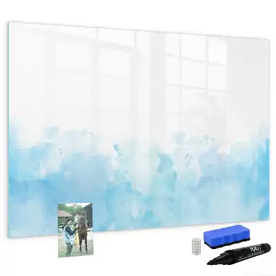 Beschrijfbaar glazen magneetbord met design geschilderde vlekken