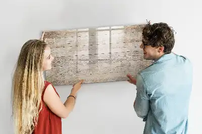 Magnetisch glazen schrijfbord voor notities en foto's uitgevoerd in houten panelen