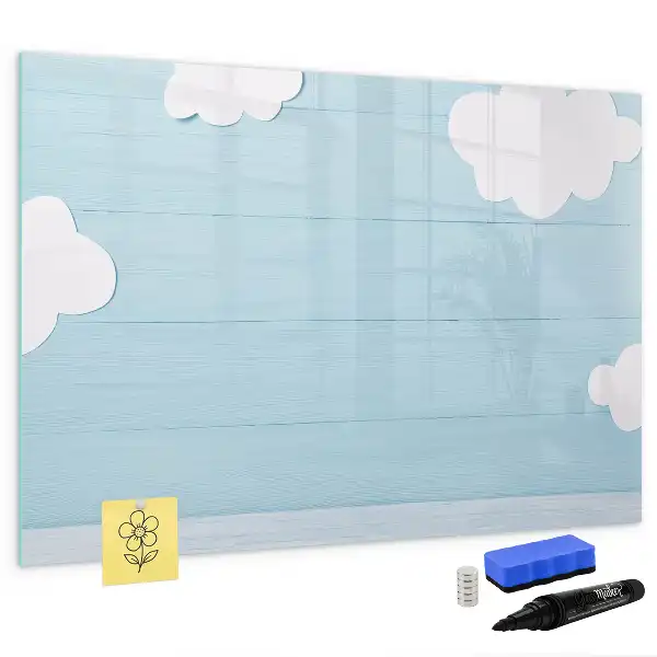Glazen magneetbord beschrijfbaar kinderbord met design