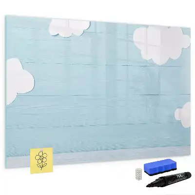 Glazen magneetbord beschrijfbaar kinderbord met design