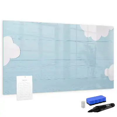 Glazen magneetbord beschrijfbaar kinderbord met design