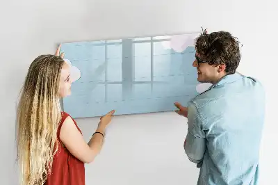 Glazen magneetbord beschrijfbaar kinderbord met design