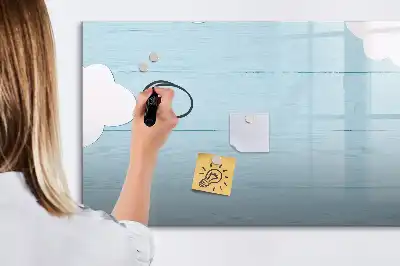 Glazen magneetbord beschrijfbaar kinderbord met design