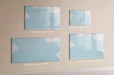 Glazen magneetbord beschrijfbaar kinderbord met design