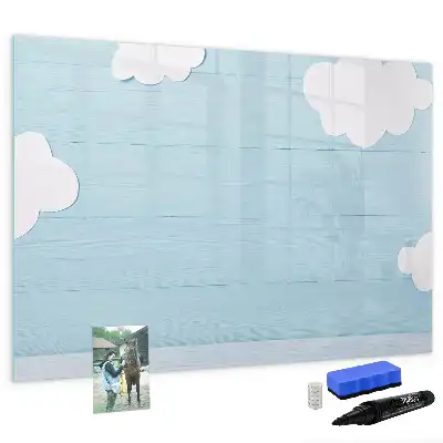 Glazen magneetbord beschrijfbaar kinderbord met design