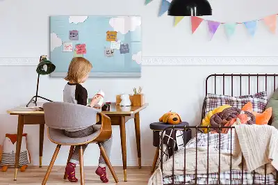 Glazen magneetbord beschrijfbaar kinderbord met design