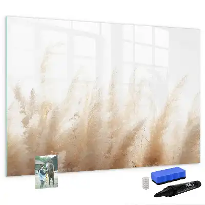 Magnetisch glazen memobord Abstracte graanprint