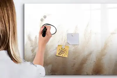 Magnetisch glazen memobord Abstracte graanprint
