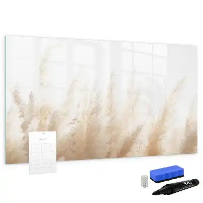 Magnetisch glazen memobord Abstracte graanprint