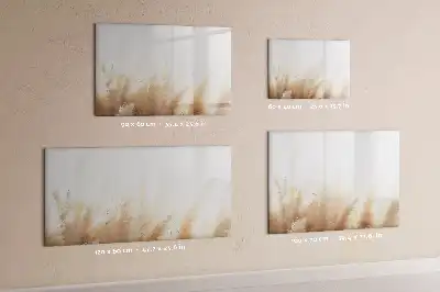 Magnetisch glazen memobord Abstracte graanprint