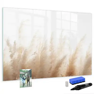Magnetisch glazen memobord Abstracte graanprint