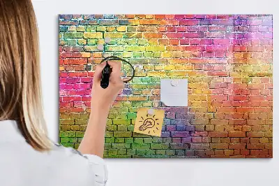 Magnetisch glazen memobord geschikt voor geschilderde muren