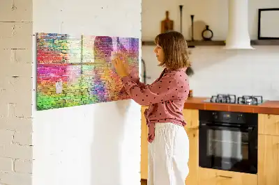 Magnetisch glazen memobord geschikt voor geschilderde muren