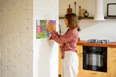 Magnetisch glazen memobord geschikt voor geschilderde muren