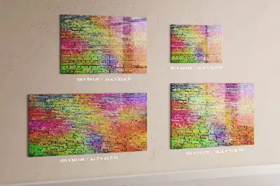 Magnetisch glazen memobord geschikt voor geschilderde muren