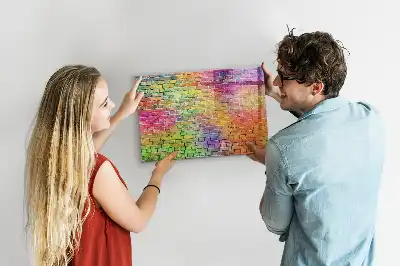 Magnetisch glazen memobord geschikt voor geschilderde muren