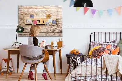 Beschrijfbaar glazen magneetbord familie tekst design