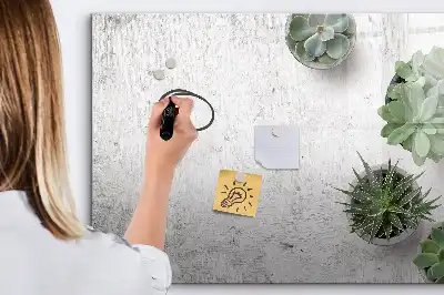 Beschrijfbaar glazen magneetbord met design decoratieve planten