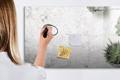 Beschrijfbaar glazen magneetbord met design decoratieve planten