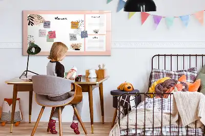 Beschrijfbaar glazen magneetbord met design planner voor notities