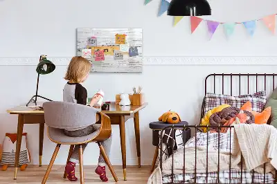 Magnetisch glazen schrijfbord voor notities en foto's familie