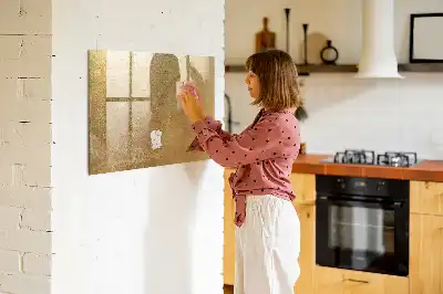Beschrijfbaar glazen magneetbord met design decoratieve wanddecoratie