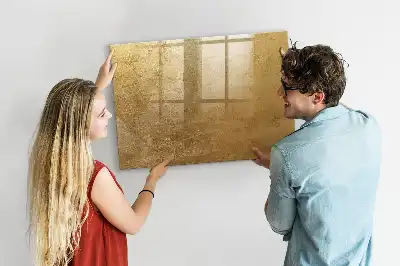 Beschrijfbaar glazen magneetbord met design decoratieve wanddecoratie