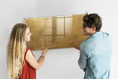 Beschrijfbaar glazen magneetbord met design decoratieve wanddecoratie