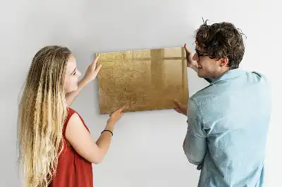 Beschrijfbaar glazen magneetbord met design decoratieve wanddecoratie