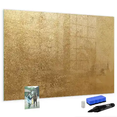Beschrijfbaar glazen magneetbord met design decoratieve wanddecoratie