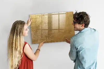 Beschrijfbaar glazen magneetbord met design decoratieve wanddecoratie