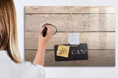 Magnetisch glazen schrijfbord voor notities en foto's in een stijlvol design