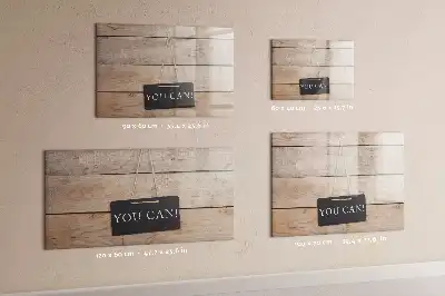 Magnetisch glazen schrijfbord voor notities en foto's in een stijlvol design