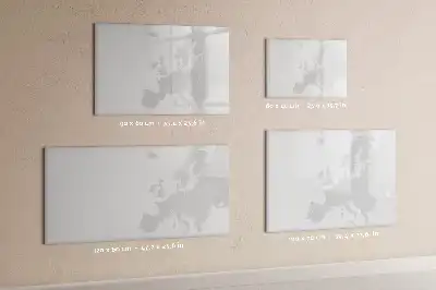 Beschrijfbaar glazen magneetbord met design van een kaart met bankbiljetten