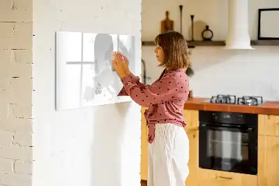 Magnetisch glazen schrijfbord met kaart van Europa voor notities en foto's