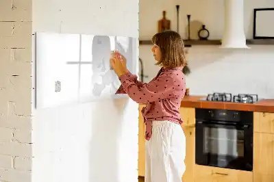 Magnetisch glazen schrijfbord met kaart van Europa voor notities en foto's