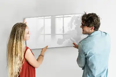 Magnetisch glazen schrijfbord met kaart van Europa voor notities en foto's