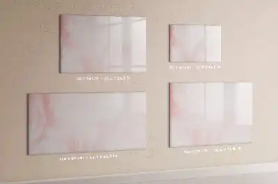 Beschrijfbaar glazen magneetbord motief bloeiende rozen