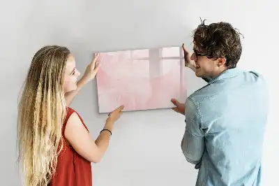 Beschrijfbaar glazen magneetbord motief bloeiende rozen
