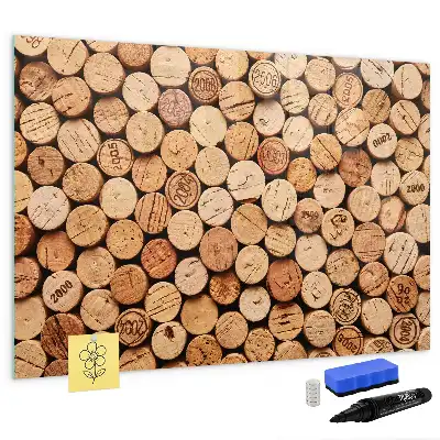 Glazen magneetbord met design beschrijfbaar