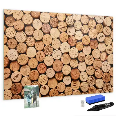 Glazen magneetbord met design beschrijfbaar