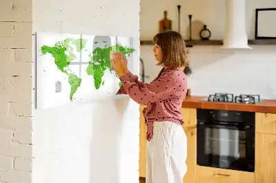 Magnetisch glazen schrijfbord met print van groen gras
