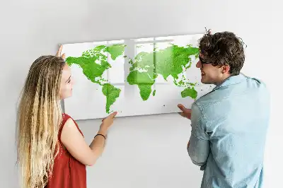 Magnetisch glazen schrijfbord met print van groen gras