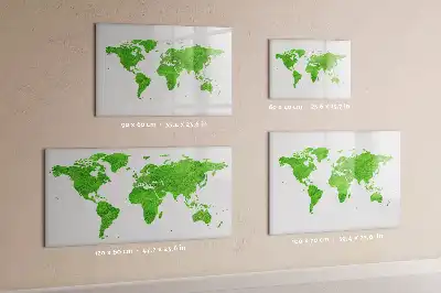 Magnetisch glazen schrijfbord met print van groen gras