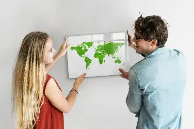 Magnetisch glazen schrijfbord met print van groen gras