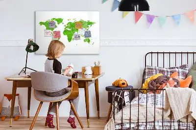 Magnetisch glazen schrijfbord met print van groen gras