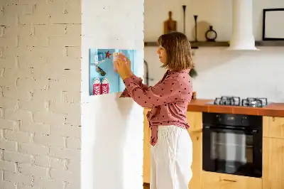 Beschrijfbaar glazen magneetbord met design Eerste zomerdag