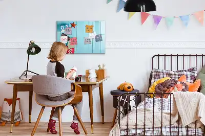 Beschrijfbaar glazen magneetbord met design Eerste zomerdag