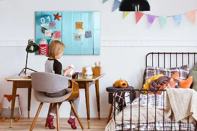 Beschrijfbaar glazen magneetbord met design Eerste zomerdag