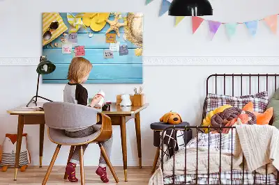 Magnetisch glazen schrijfbord voor notities en foto's voor strandaccessoires